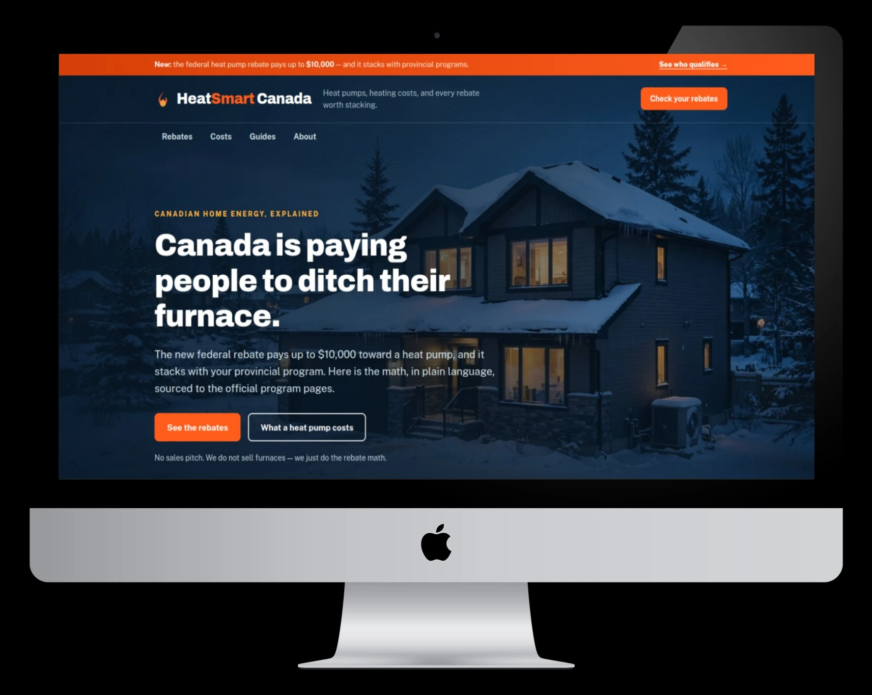 Heat Smart Canada website screenshot